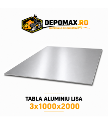 Tabla aluminiu lisa 3mm, 1000x2000mm (1050A)